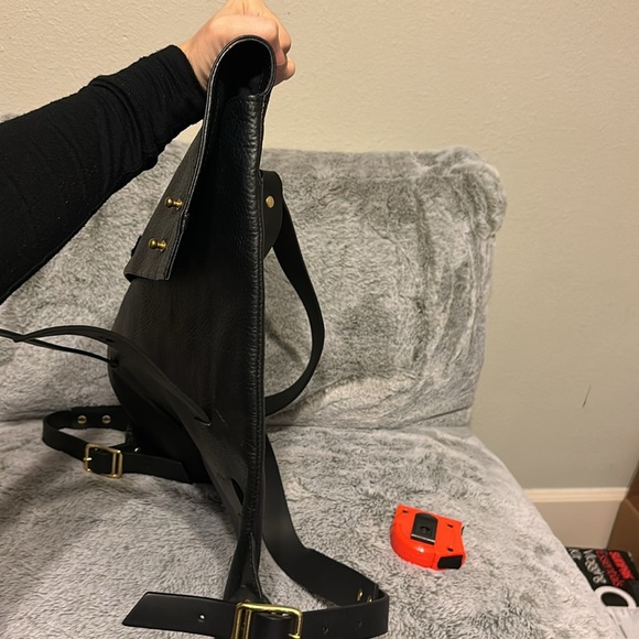 Miansai Slim Black Leather Backpack - Picture 13 of 13